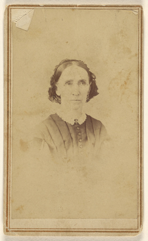 J.W. Morris:[Unidentified elder woman with wire-rimmed glass,16x12