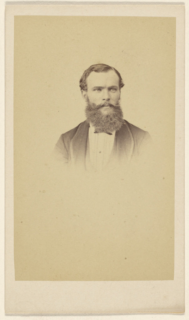 F. Schwarzschild:[Unidentified bearded man in vignette style, Poster Print Wall Art