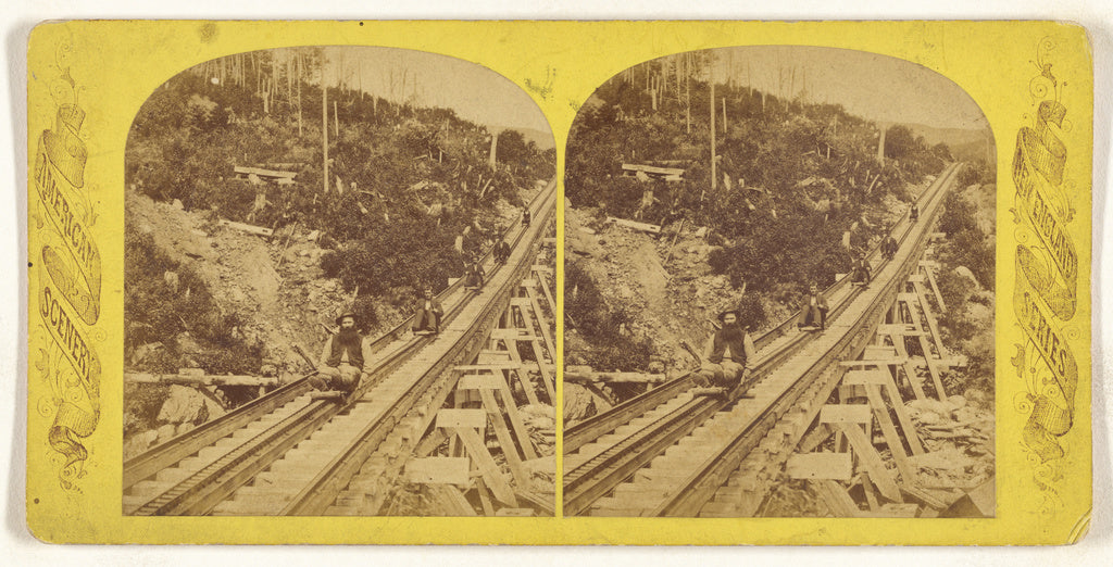 Unknown maker, American:R.R. Workman descending the track, Poster Print Wall Art