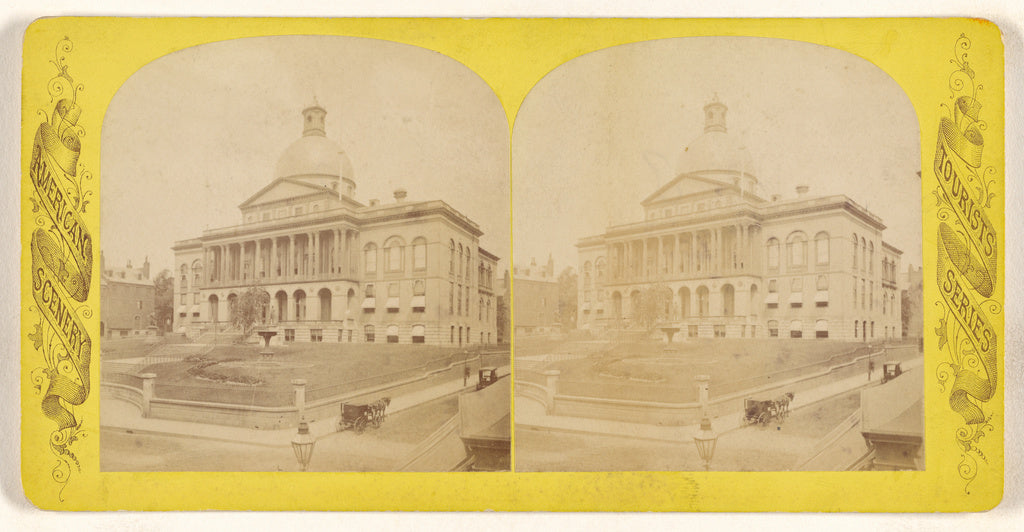 Unknown maker, American:State House, Boston, Poster Print Wall Art