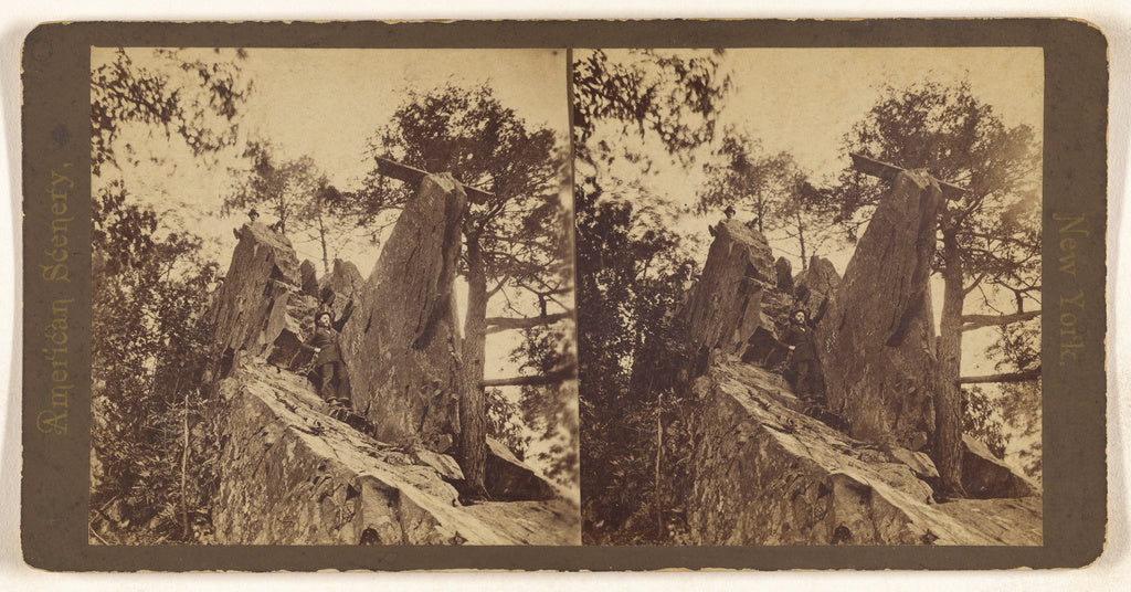 Unknown maker, American:Prospect Rock. [at Prospect Park, Br, Poster Print Wall Art