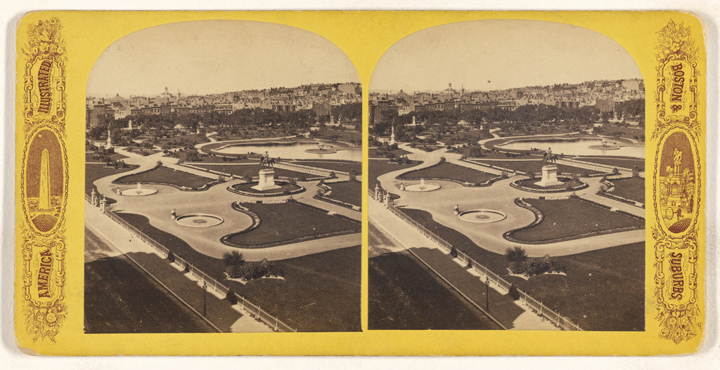 Unknown maker, American:The Public Garden. [Boston, Mass.], Poster Print Wall Art