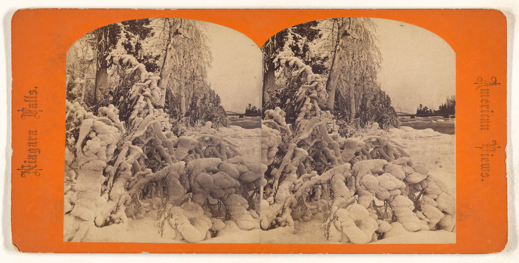 Unknown maker, American:Winter view, Poster Print Wall Art