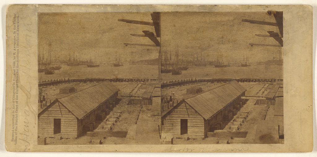 George N. Barnard:View of the Harbor of Havana from the Iron, Poster Print Wall Art