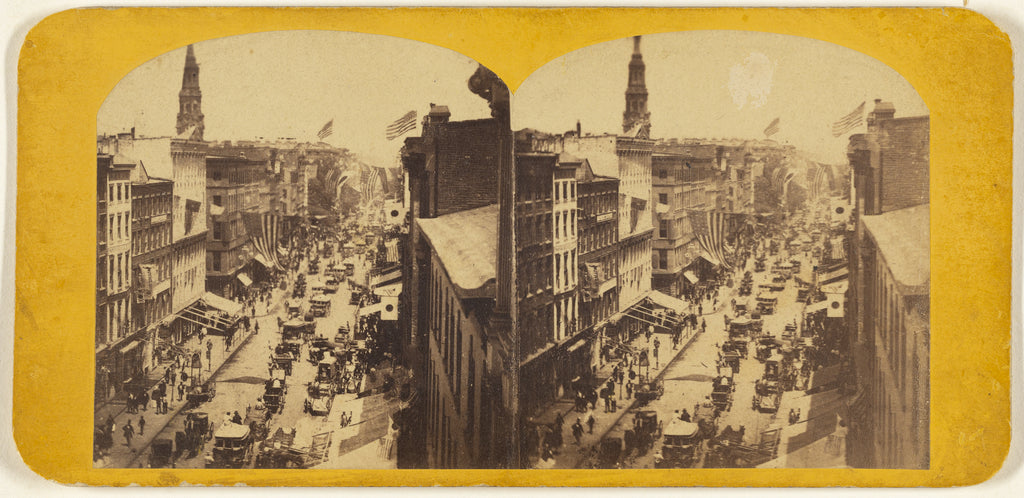 Edward AnthonyAttributed to:View on Broadway, New York City:, Poster Print Wall Art