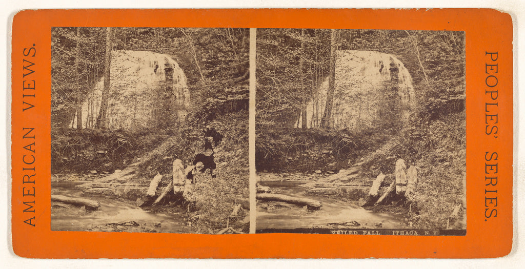 Unknown maker, American:Veiled Fall, Ithaca, N.Y., Poster Print Wall Art