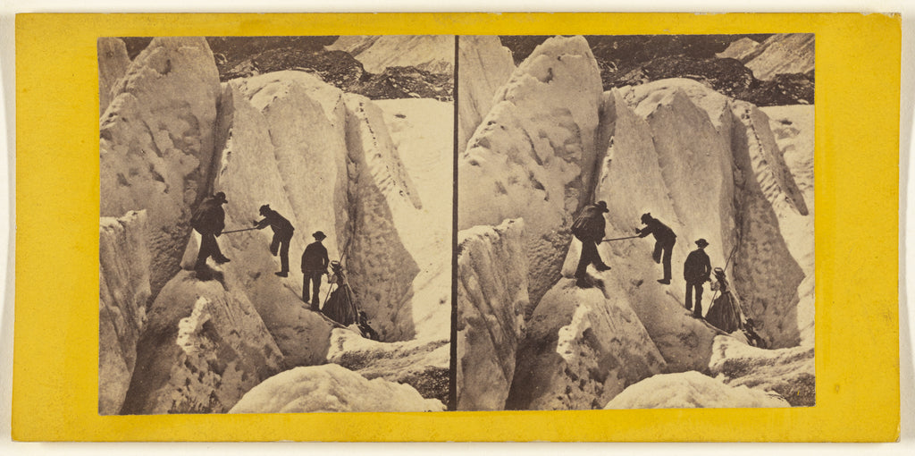 Edward and Henry T. Anthony & Co.:Ice Glaciers, Switzerland., Poster Print Wall Art