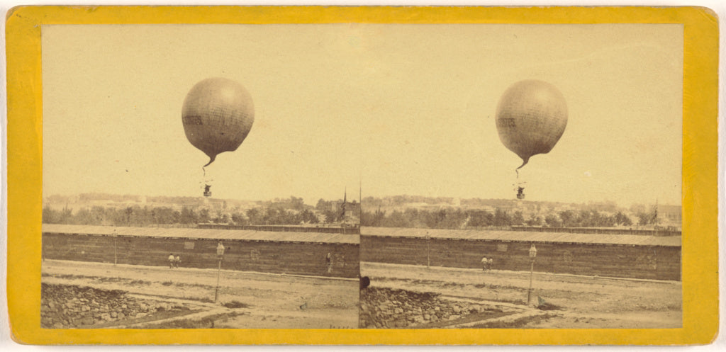 Edward and Henry T. Anthony & Co.:Ascent of Prof. Low's Balo, Poster Print Wall Art