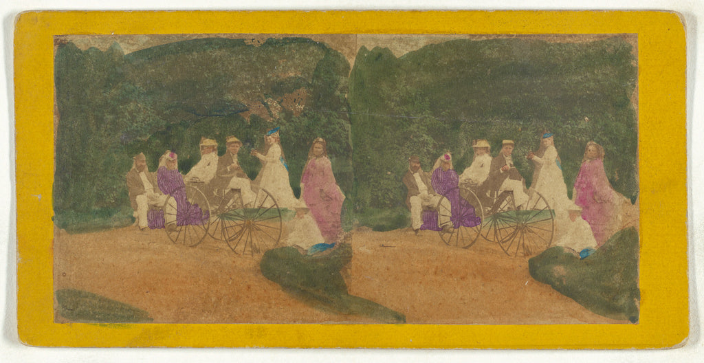 Unknown maker, American:[Group of men and women on carriage,,16x12"(A3)Poster