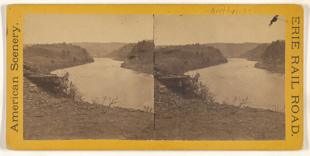 Unknown maker, American:[American Scenery. Erie Rail Road.], Poster Print Wall Art