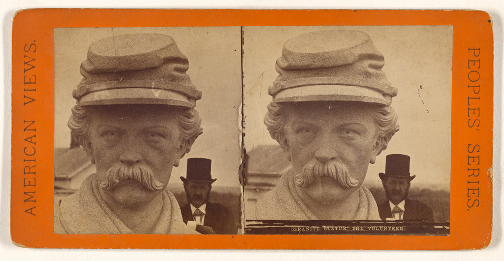 Unknown maker, American:Granite Statue. The Volunteer., Poster Print Wall Art