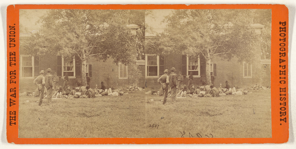 Mathew B. BradyStudio of:Wounded at Fredericksburgh, Va.,16x12"(A3)Poster