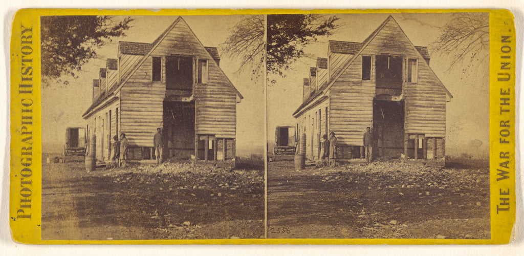 Edward and Henry T. Anthony & Co.:Deserted Rebel Quarters ne, Poster Print Wall Art