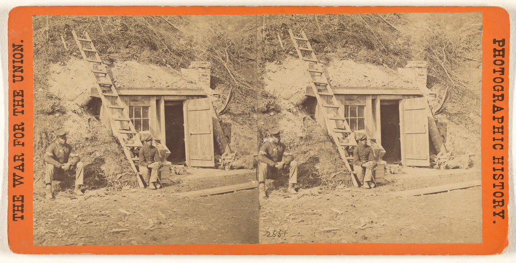 Edward and Henry T. Anthony & Co.:Bombproof Quarters of Maj., Poster Print Wall Art