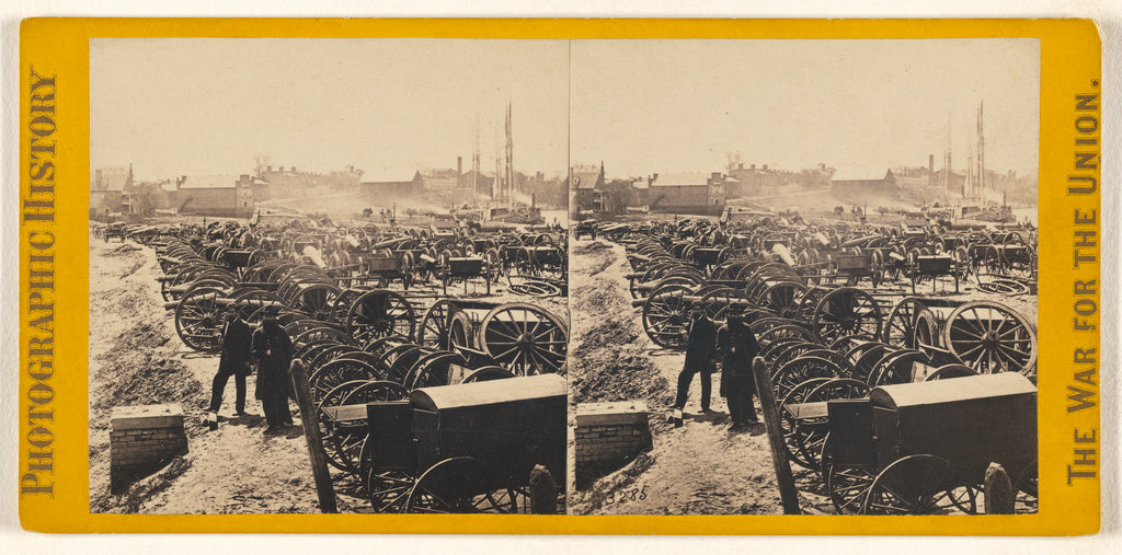 Edward and Henry T. Anthony & Co.:Park of Captured Guns at R, Poster Print Wall Art
