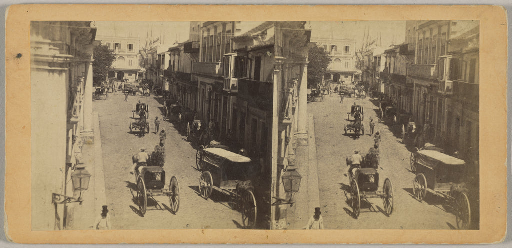 George N. Barnard:Instantaneous View, from the Calle de Obis, Poster Print Wall Art