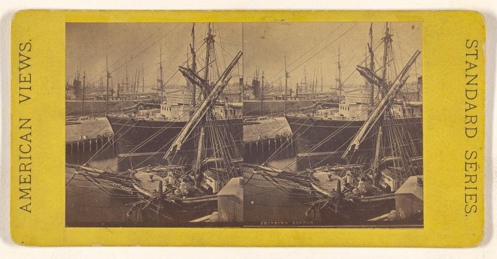 Unknown maker, American:Shipping, Boston., Poster Print Wall Art