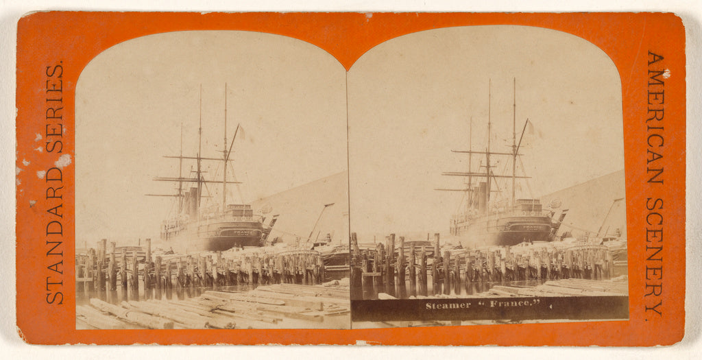 Unknown maker, American:Steamer "France.", Poster Print Wall Art