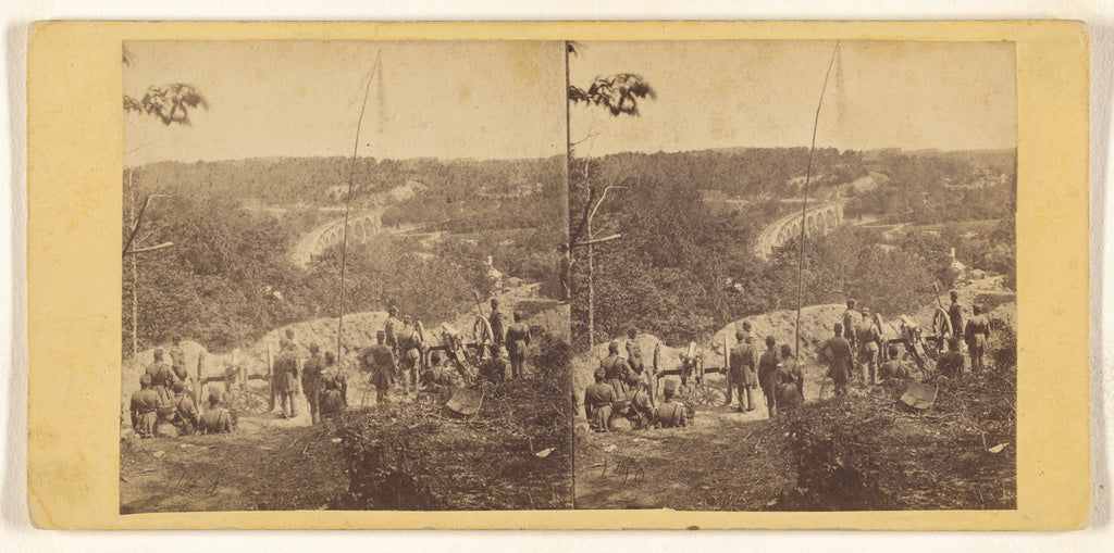 Unknown maker, American:[Group of Civil War soldiers overloo, Poster Print Wall Art
