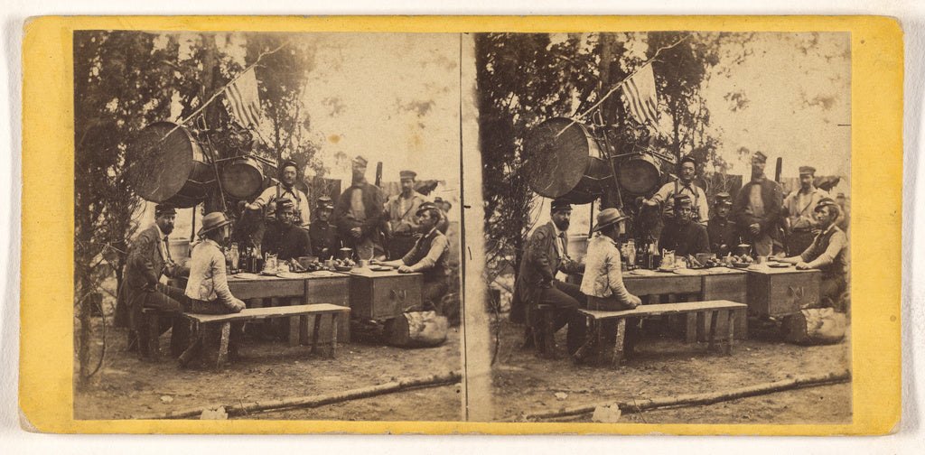 Edward and Henry T. Anthony & Co.:Improvised Dinner Table in, Poster Print Wall Art