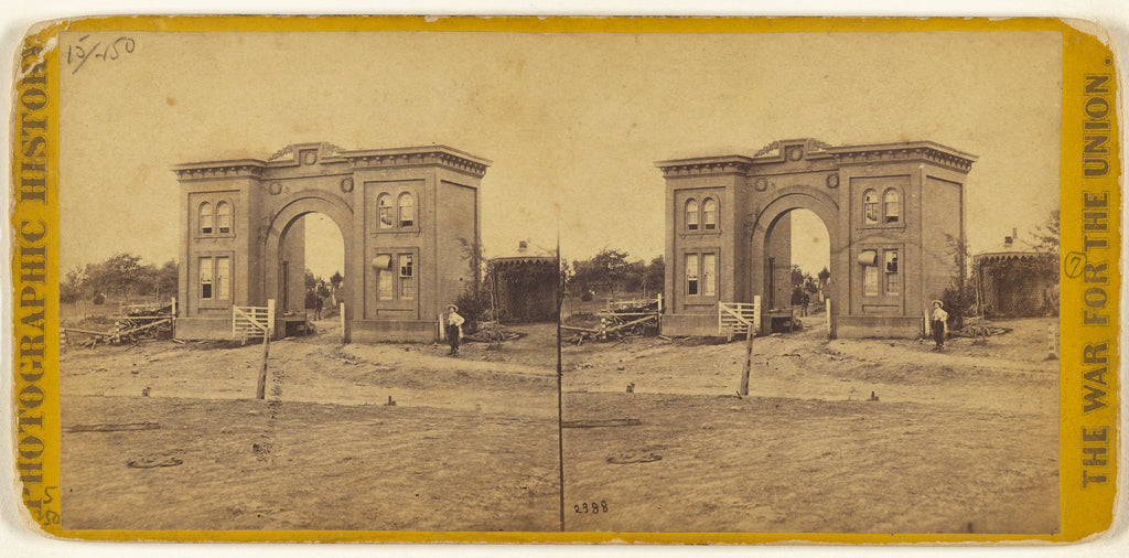 Mathew B. BradyStudio of:Cemetery Gate, Gettysburgh., Poster Print Wall Art