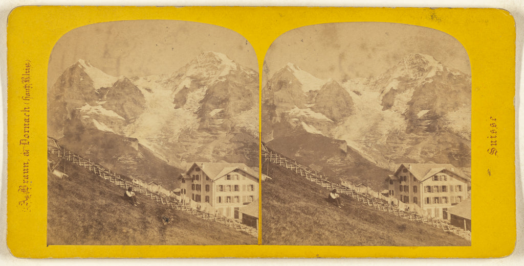 Adolphe Braun:La Wengern-Alp., Poster Print Wall Art