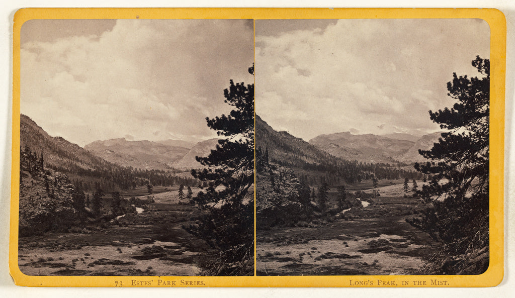 Joseph CollierAttributed to:Long's Peak, in the Mist. [Estes, Poster Print Wall Art