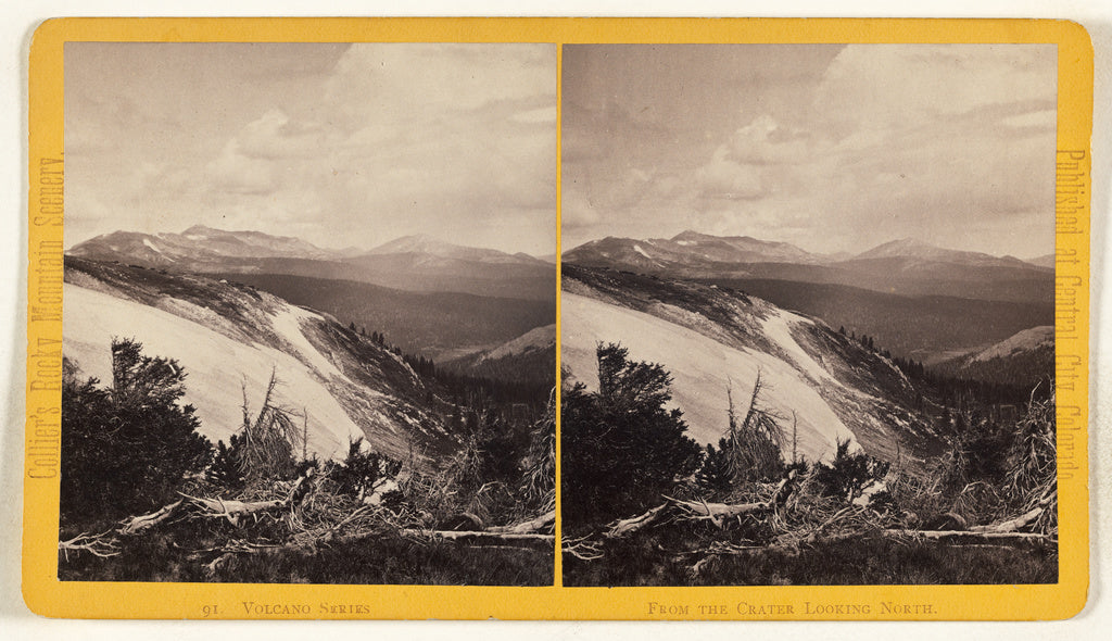 Joseph Collier:From the Crater Looking North. [Colorado], Poster Print Wall Art