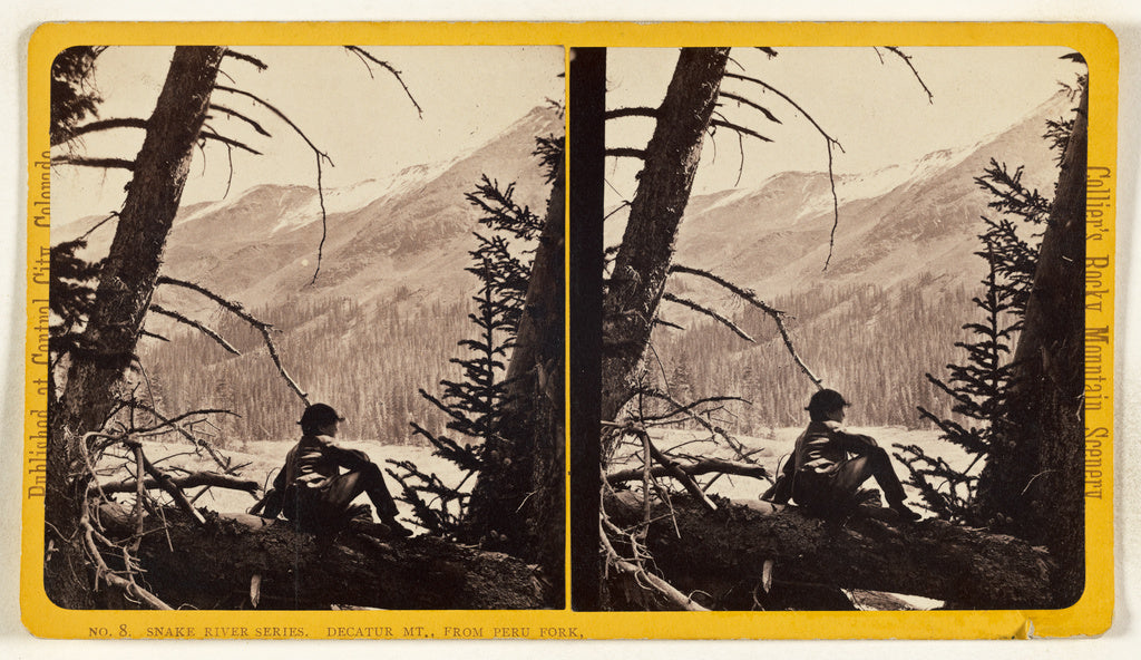 Joseph Collier:Decatur Mt., from Peru Fork. [Snake River, Co, Poster Print Wall Art