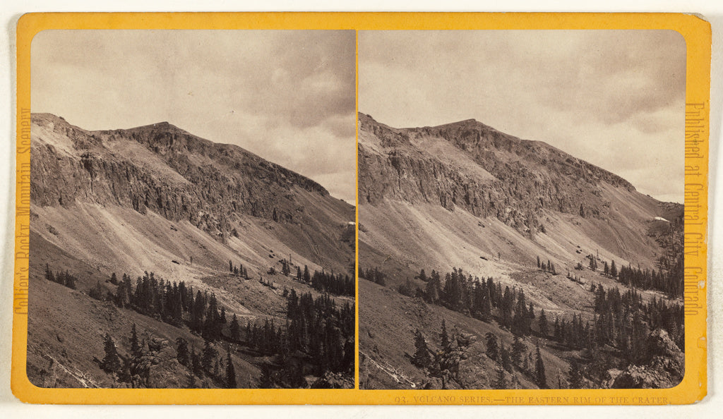 Joseph Collier:The Eastern Rim of the Crater. [Colorado], Poster Print Wall Art