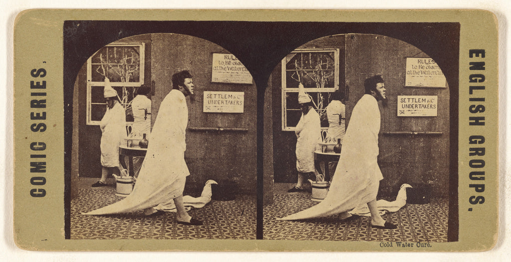 Unknown maker, British:Cold Water Cure. [Comic Series. Engli, Poster Print Wall Art