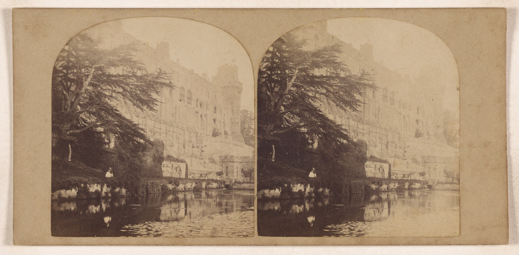 Henry T. Cooke & Son:Warwick Castle. River Front., Poster Print Wall Art