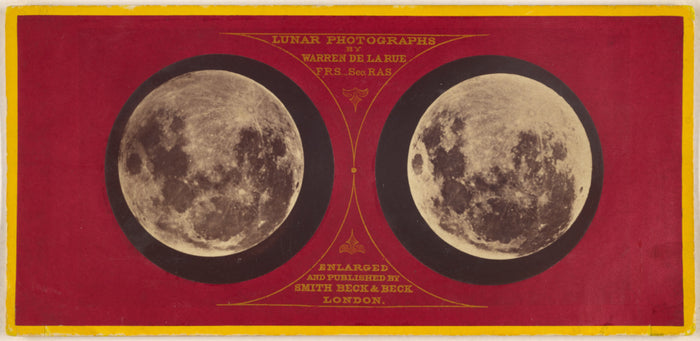 Warren De la Rue:[The Moon (left) Feb. 27, 1858; (right) Sep,16x12