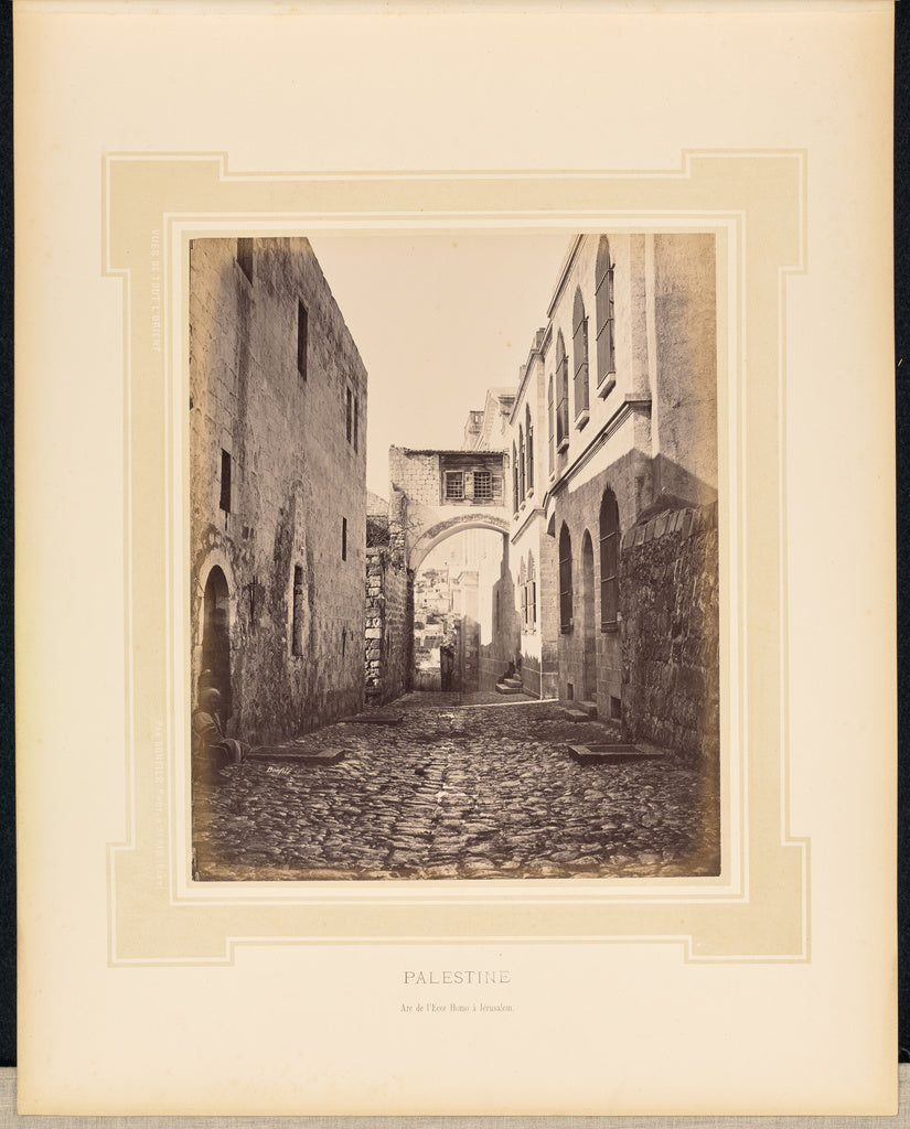 Félix Bonfils:Palestine: Arc de l'Ecce Homo à Jérusalem, Poster Print Wall Art