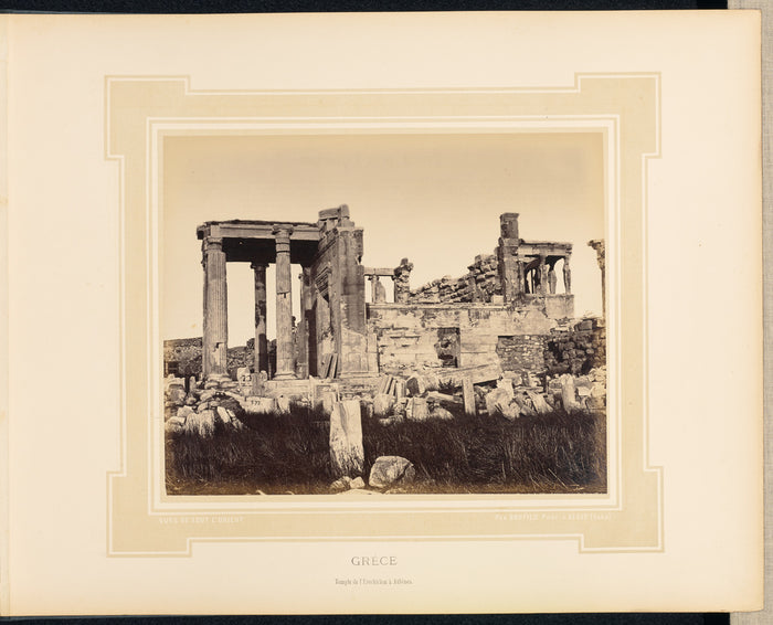 Félix Bonfils:Grèce: Temple de l'Erechtéïon [sic] à Ath,16x12