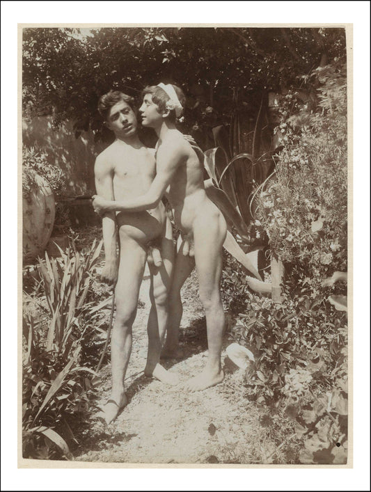 Male Nude by Wilhelm von Gloeden, histoic photo, 16x12" (A3) Poster Print