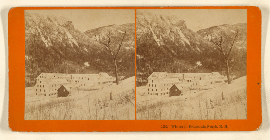 Benjamin West Kilburn:Winter in Franconia Notch, N.H., Poster Print Wall Art