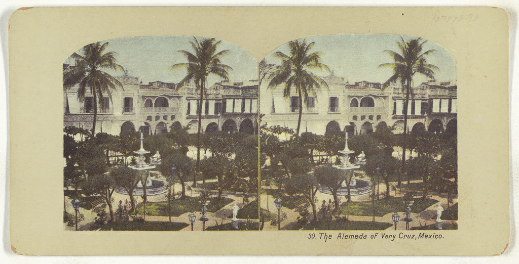 Unknown maker, American:The Alemeda [sic] of Very [sic] Cruz, Poster Print Wall Art