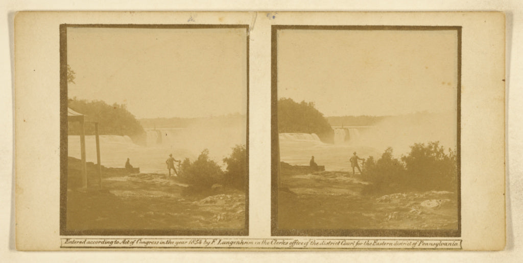 Frederick Langenheim:[Niagara Falls, General View of the Fal, Poster Print Wall Art