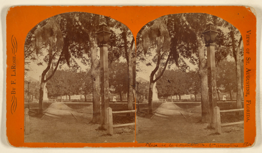 F. LaRosh:[Plaza de la Constitution, St. Augustine, Fla.], Poster Print Wall Art
