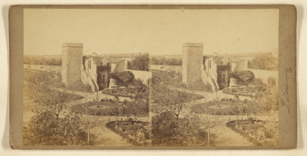 Juan Laurent:[Jardim Publico de Evora], Poster Print Wall Art
