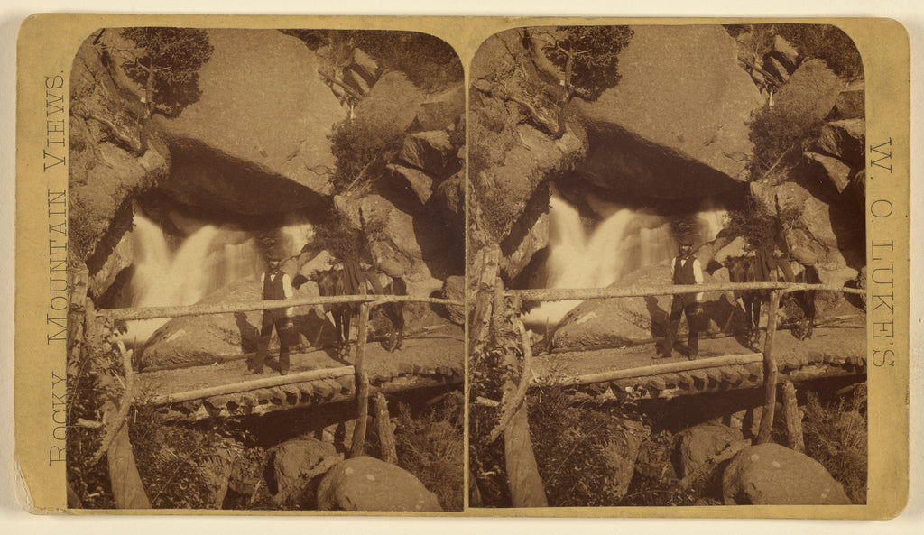 Wellington O. Luke:[Sheltered Falls, Pike's Peak], Poster Print Wall Art