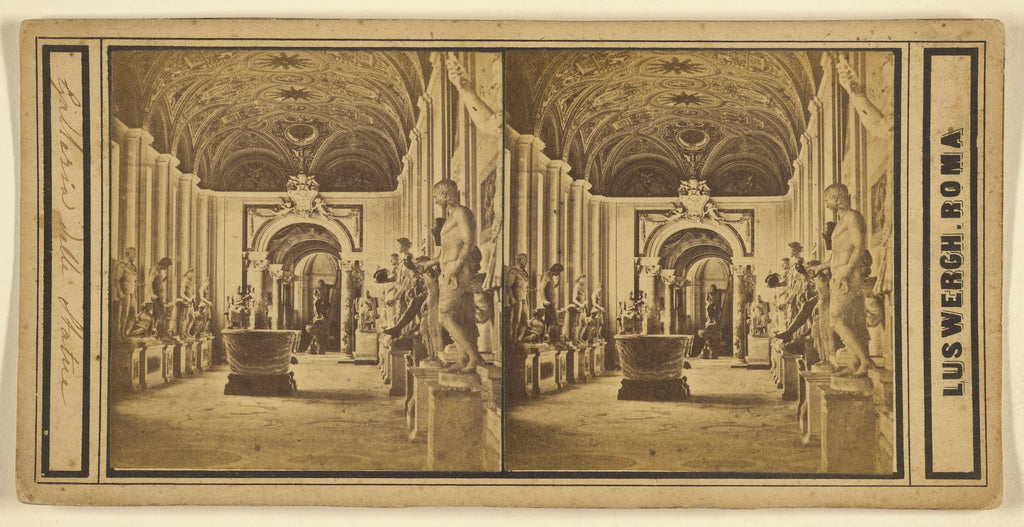 Giacomo Luswergh:[Galleria delle Statue], Poster Print Wall Art