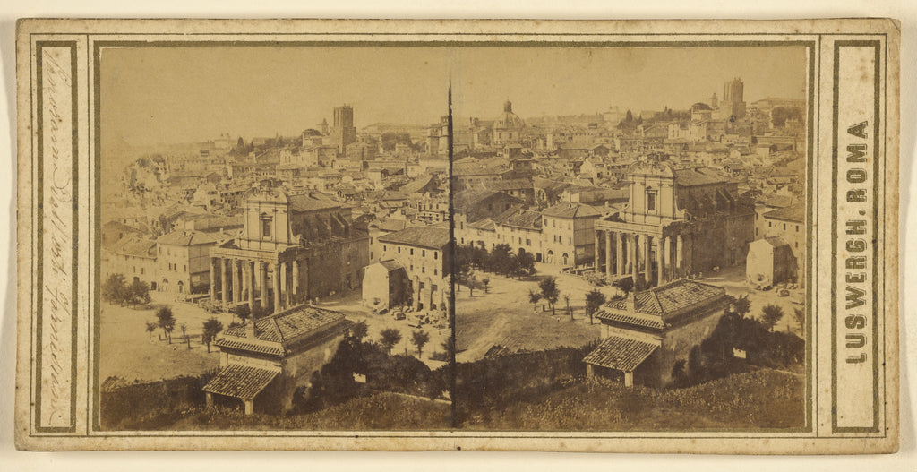 Giacomo Luswergh:[Panorama Dall'osti Farnesiana], Poster Print Wall Art