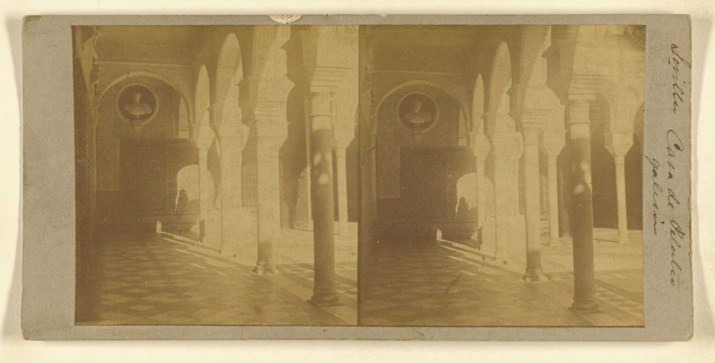Luis Leon Masson:[Sevilla, Casa de Pilatos Galeria], Poster Print Wall Art