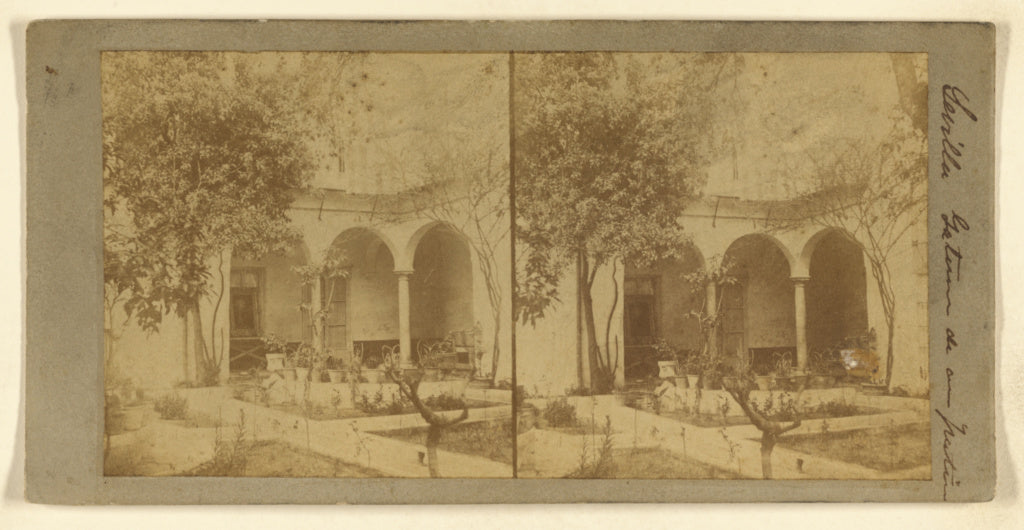 Luis Leon Masson:[Sevilla - Interior de au patio], Poster Print Wall Art
