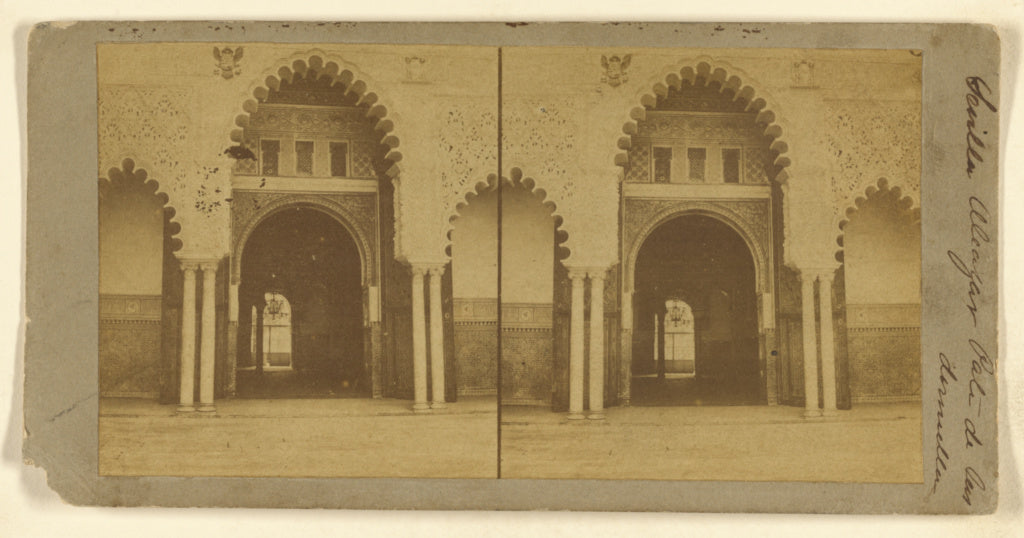 Luis Leon Masson:[Sevilla. Alcazar Patio de las domellas], Poster Print Wall Art
