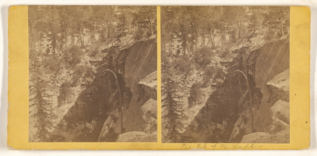 Unknown:[The Top of the Ladder, Yosemite (?)], Poster Print Wall Art