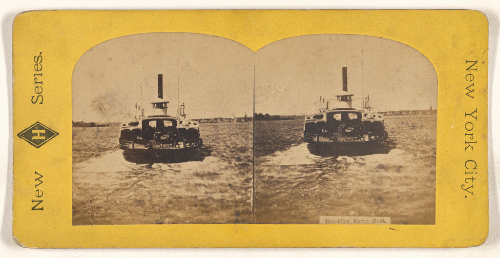 Unknown maker, American:Brooklyn Ferry Boat., Poster Print Wall Art