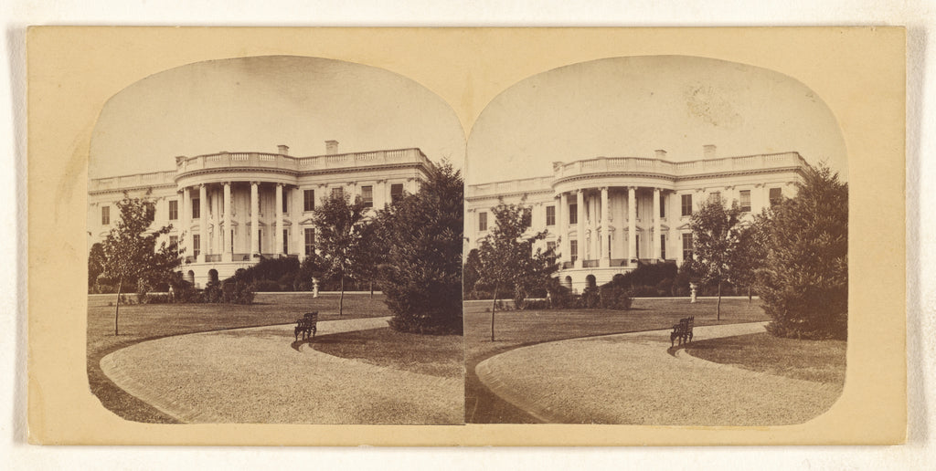 Titian Ramsay Peale II:[South side of White House, Washingto, Poster Print Wall Art